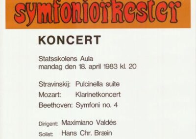 Plakat for Esbjerg Ensemble fra 1983